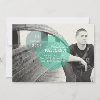 Invitation Milliers de mots {blue} Annonces de graduation