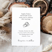 Mini-fer à cheval | Mariage noir et blanc rustique