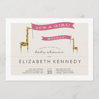 Invitation Mini Giraffes