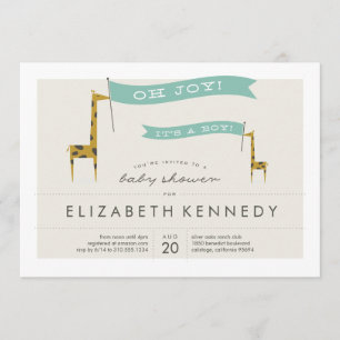 Invitation Mini Giraffes