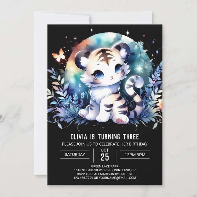 Invitation Mini-tigre doux (Devant)