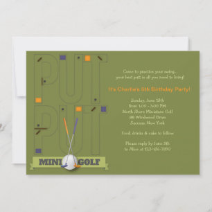Invitation Miniature Golf