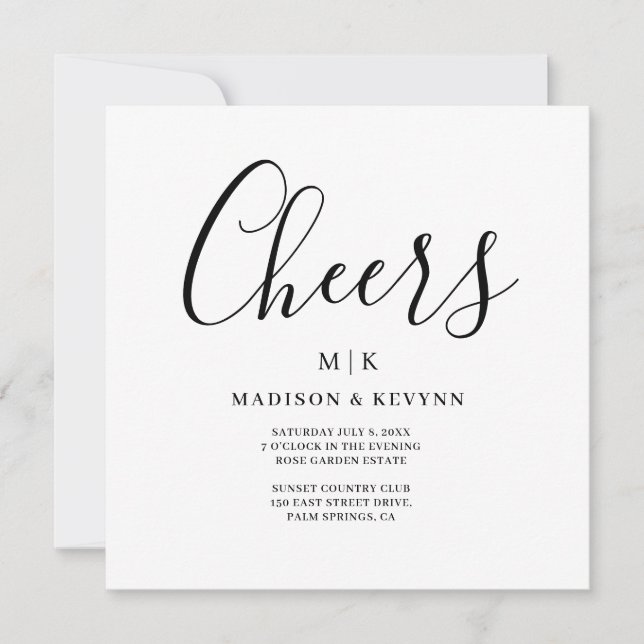 Invitation Minimal et chic | MARIAGE (Devant)