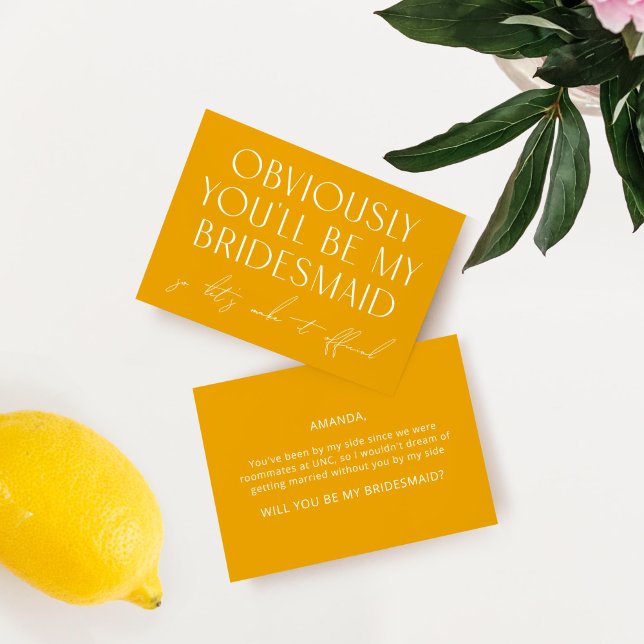 Invitation Minimal Jaune Serez-Vous Ma Proposition D'Épouse (Créateur téléchargé)
