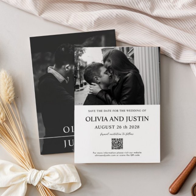 Invitation Minimal moderne Enregistrer la date (Créateur téléchargé)