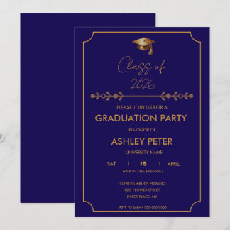 Invitation minimale et élégante pour une fête de r