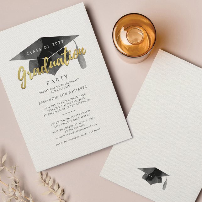 Invitation minimale pour la fête de fin d'études 2 (Créateur téléchargé)