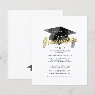 Invitation minimale pour la fête de fin d'études 2