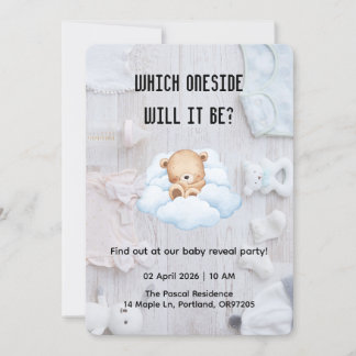 Invitation minimale pour la révélation du sexe du