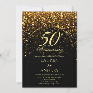 Invitation minimale pour les 50 ans de mariage