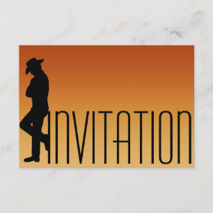 Invitation Minimalisme Messieurs Vip Cigars Homme Aquarelle