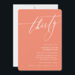 Invitation MINIMALIST Calligraphie élégant corail du 30ème pa<br><div class="desc">par kat massard / WWW.SIMPLYSWEETPAPERIE.COM Aimez le design,  mais aimeriez voir quelques changements - un autre jeu de couleurs,  un produit,  ajouter une photo ou adapté pour une autre occasion - pas de souci contactez-moi,  kat@simplysweetPAPERIE.com Je suis heureux de vous aider!</div>