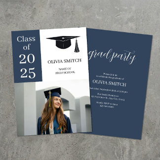 Invitation Minimalist Photo Graduation