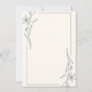 Invitation Minimaliste