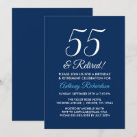 Minimaliste 55 et Retraite Bleu Marine Retraite