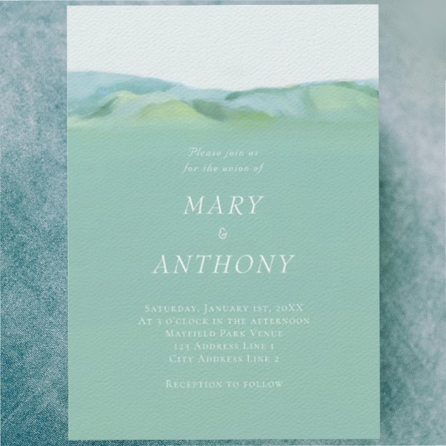 Invitation minimaliste au Mariage campagnard (Créateur téléchargé)