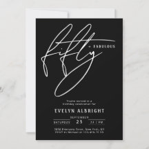Minimaliste Cinquante ans et Fantastique Fête d'an