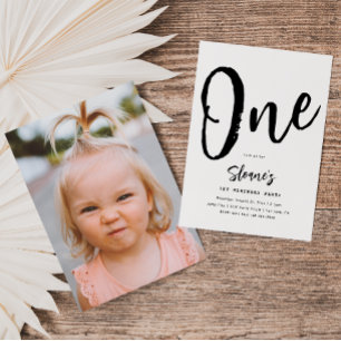 Invitation minimaliste d'anniversaire   Anniversai