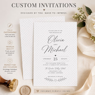 Invitation Minimaliste – Design Élégant à Points