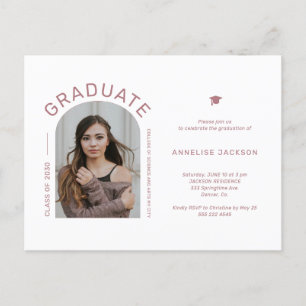 Invitation minimaliste élégant de la fête de remis