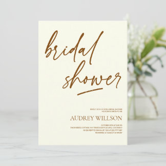 Invitation Minimaliste et Neutre pour une Baby Sho