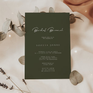 Invitation minimaliste minimaliste simple à Brunch