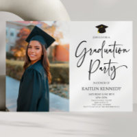 Minimaliste moderne élégante fête de graduation d'