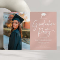 Minimaliste moderne élégante fête de graduation d'