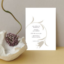 Minimaliste Moderne Floral Greige & Espresso