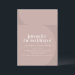 Invitation Minimaliste moderne géométrique Dusty Mariage<br><div class="desc">Minimaliste moderne géométrique Dusty Mauve</div>
