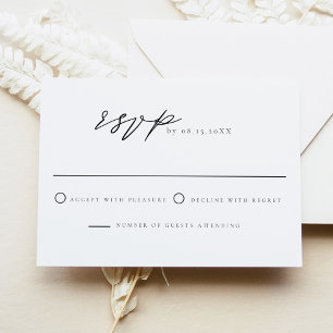 Invitation Minimaliste moderne pour la collection de destinat