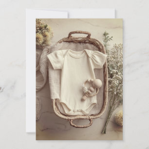 Invitation Minimaliste & Moderne Saupoudrage   Simple & Sucré