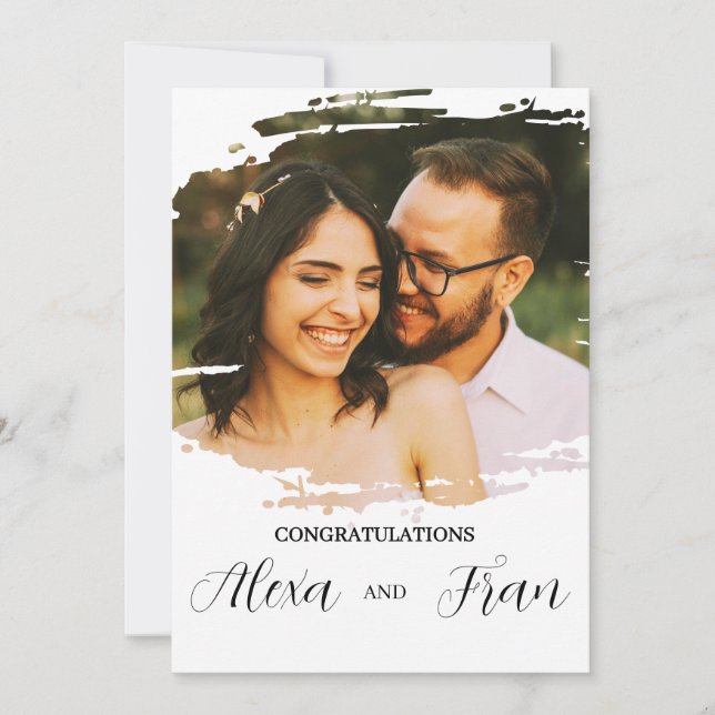 Invitation Minimaliste Moderne Simple (Devant)