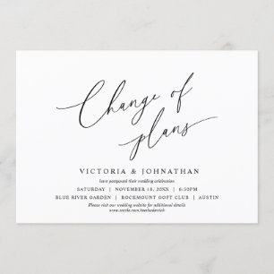 Invitation Minimaliste, modification des plans, modification