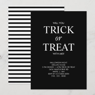 INVITATION MINIMALISTE POUR HALLOWEEN