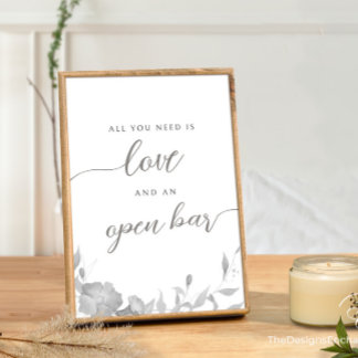 Invitation Minimaliste Tout ce dont vous avez besoin est Love