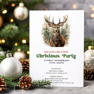 Invitation minimaliste vintage pour une fête de No