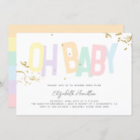 Minimum Rainbow Genre Neutre Oh Baby shower