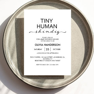 Invitation Minuscule Baby shower de shindig humain ivoire min