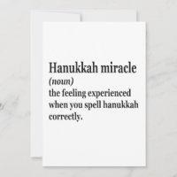 Miracle de Hanukkah Drôle Définition juive de Chan