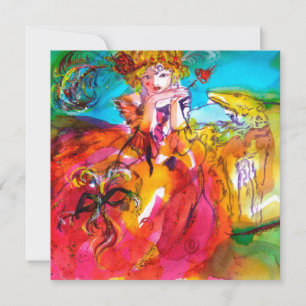 Invitation MIRANDOLINA, MASQUÉRADE SWEET SIXTEEN, coeur