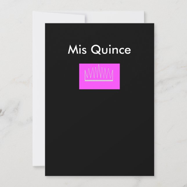 Invitation Mis Quince (Devant)