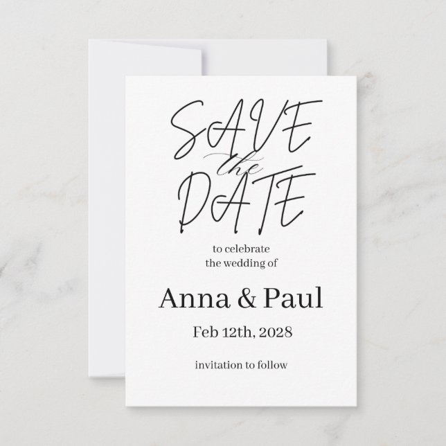 Invitation MISE À JOUR DE LA DATE (Devant)