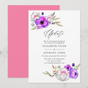 Invitation Mise à jour de mariage du printemps