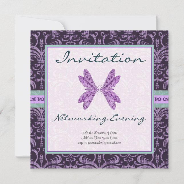 Invitation Mise en réseau, mise en correspondance, événement  (Devant)