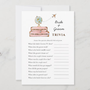 Invitation Miss à Mme Fête des mariées Trivia jeux