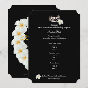 Invitation Miss USA Silver Crwn Plumeria Awards