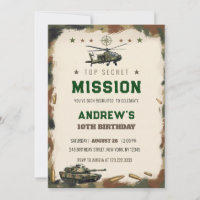 Mission Militaire Top Secret Camouflage Anniversai