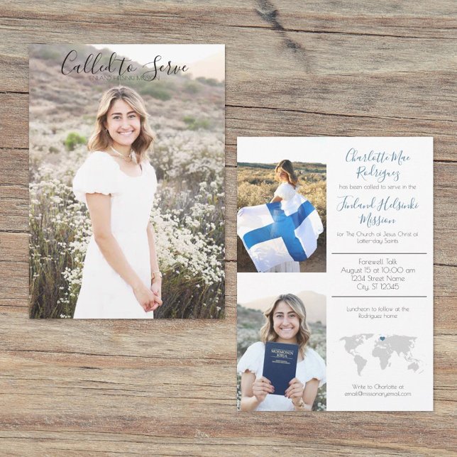 Invitation Missionary Announcement Blue (Créateur téléchargé)