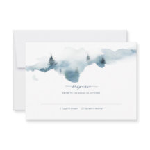 Misty Mountains Wedding Réponse RSVP